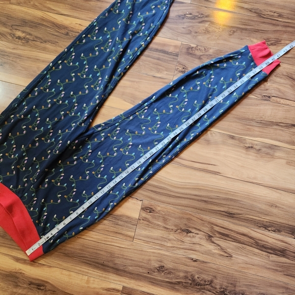 Pact Organic Dream Bigger Pajama Set Christmas Lights Size L - Picture 15 of 16